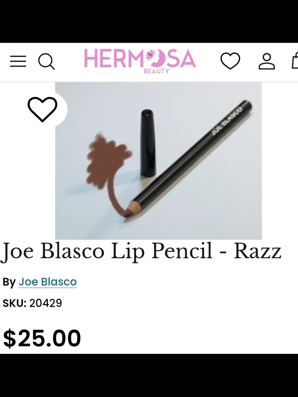 Joe Blasco Razz Lip Pencil